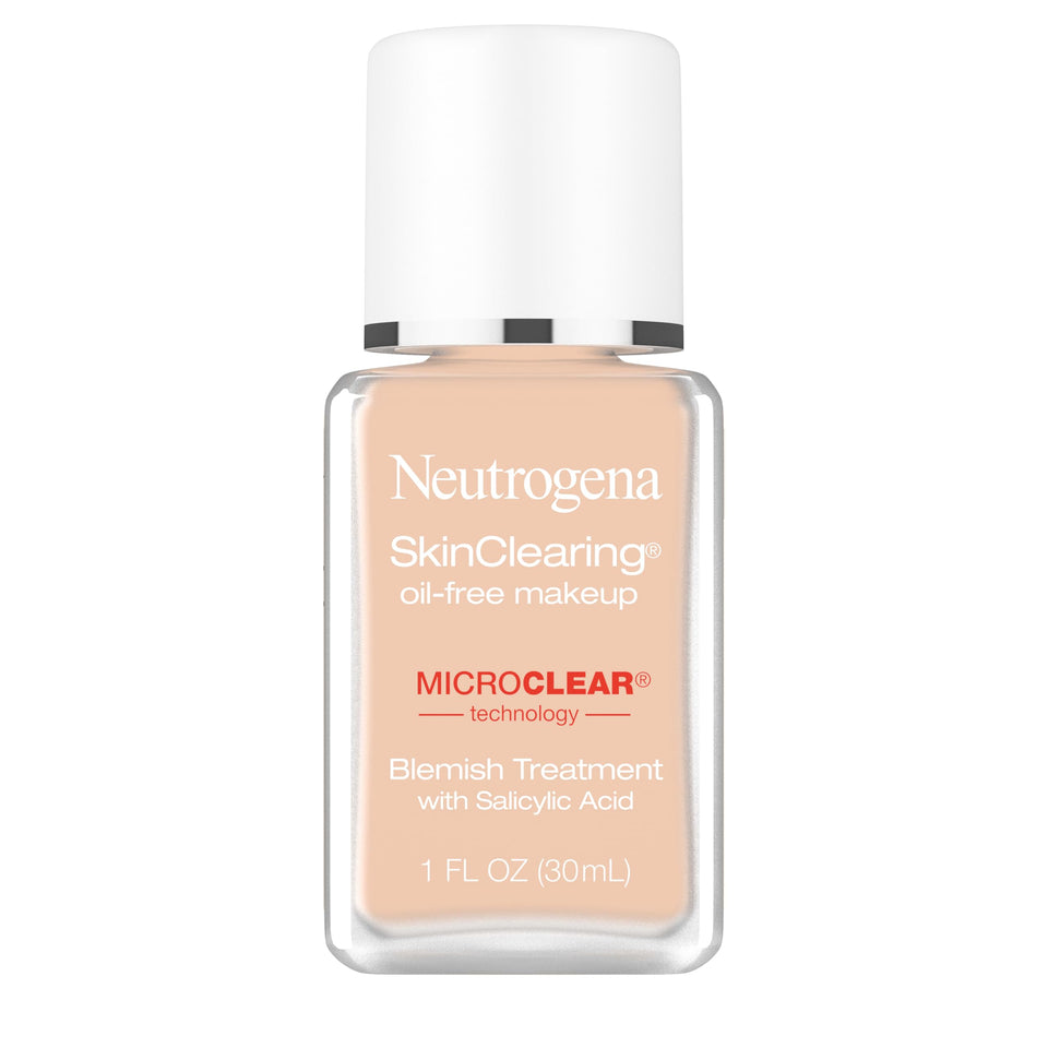 Neutrogena front packaging showing Natural Beige, clear coverage benefit