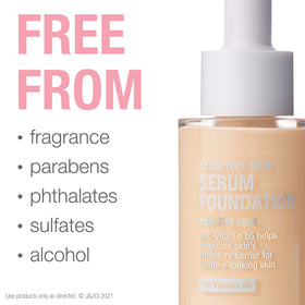 Neutrogena foundation poured on palette to show fluid consistency