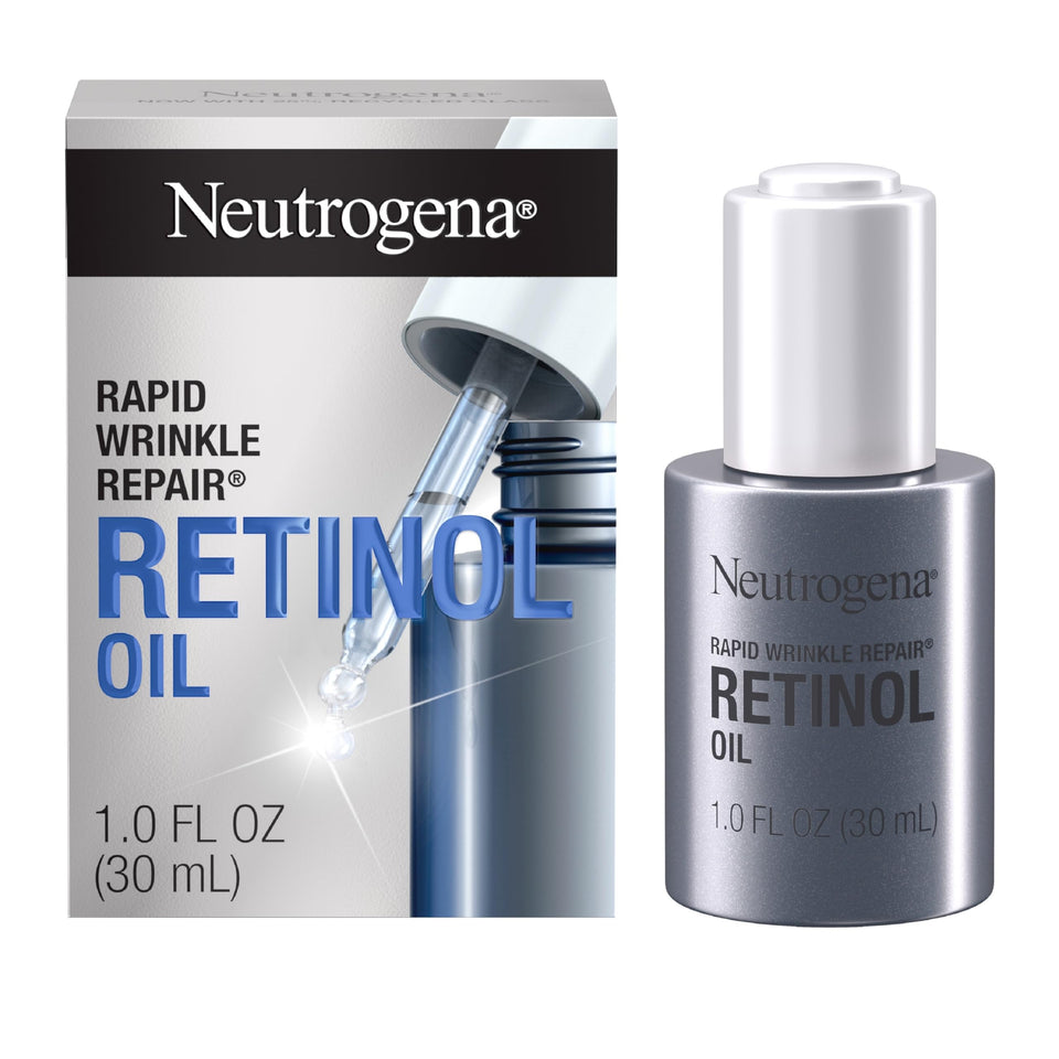 Neutrogena bottle front view showing label and benefits