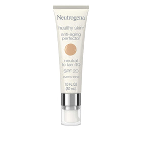 Neutrogena front packaging of Healthy Skin Perfector showing shade and benefit