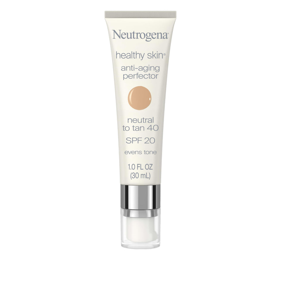 Neutrogena front packaging of Healthy Skin Perfector showing shade and benefit