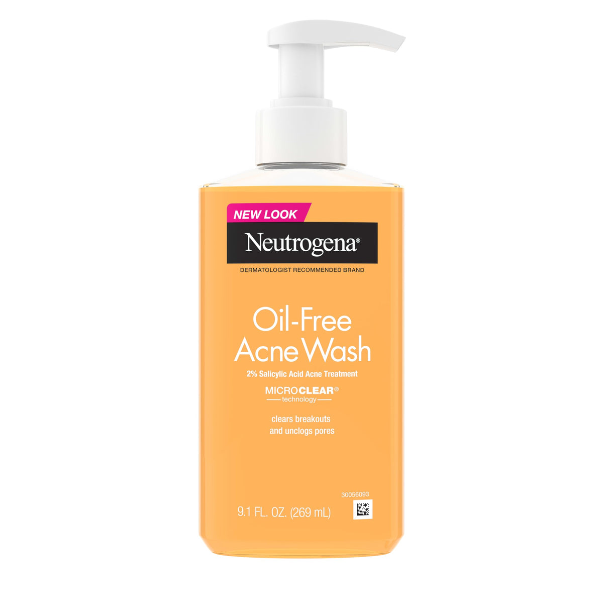 Neutrogena front packaging showing clear acne wash and benefits