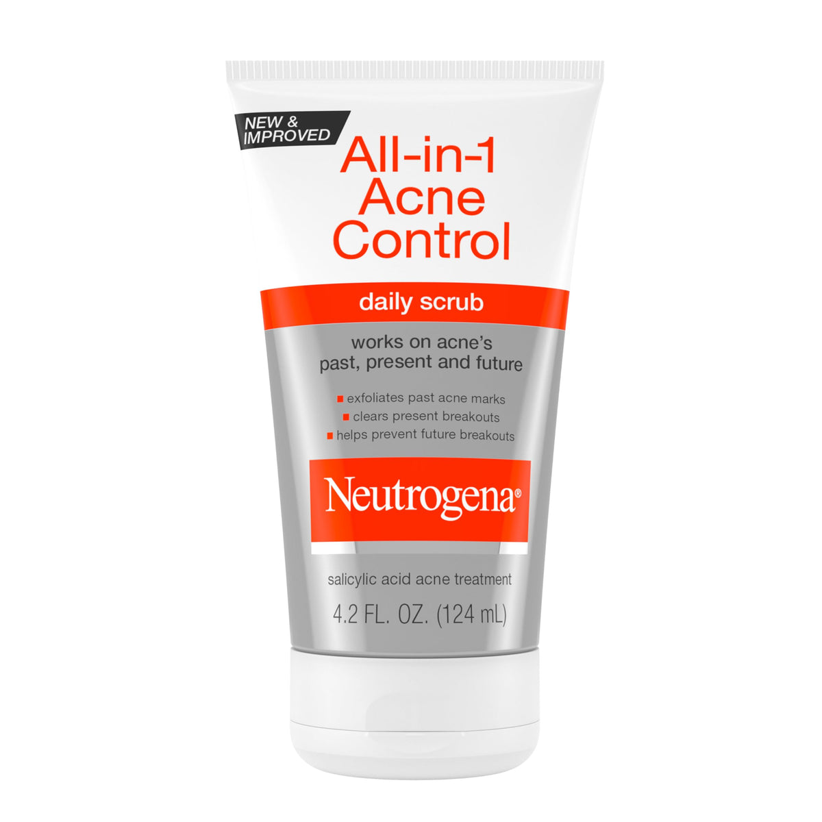 Neutrogena front packaging showing label and acne benefits for clear skin