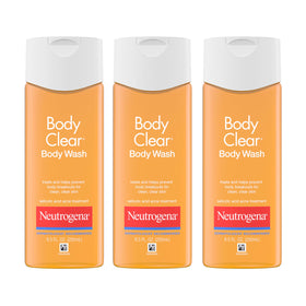 Neutrogena front packaging showing bottle and label with clear acne benefit