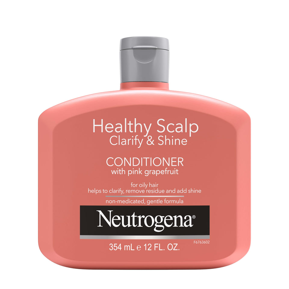 Neutrogena front packaging showing clarify and shine conditioner benefit