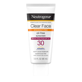 Neutrogena front packaging showing SPF 30 for clear, protected skin