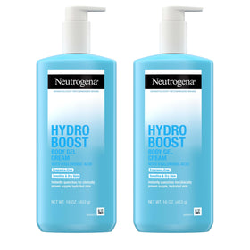 Neutrogena front packaging showing Hydro Boost twin pack and hydration benefits