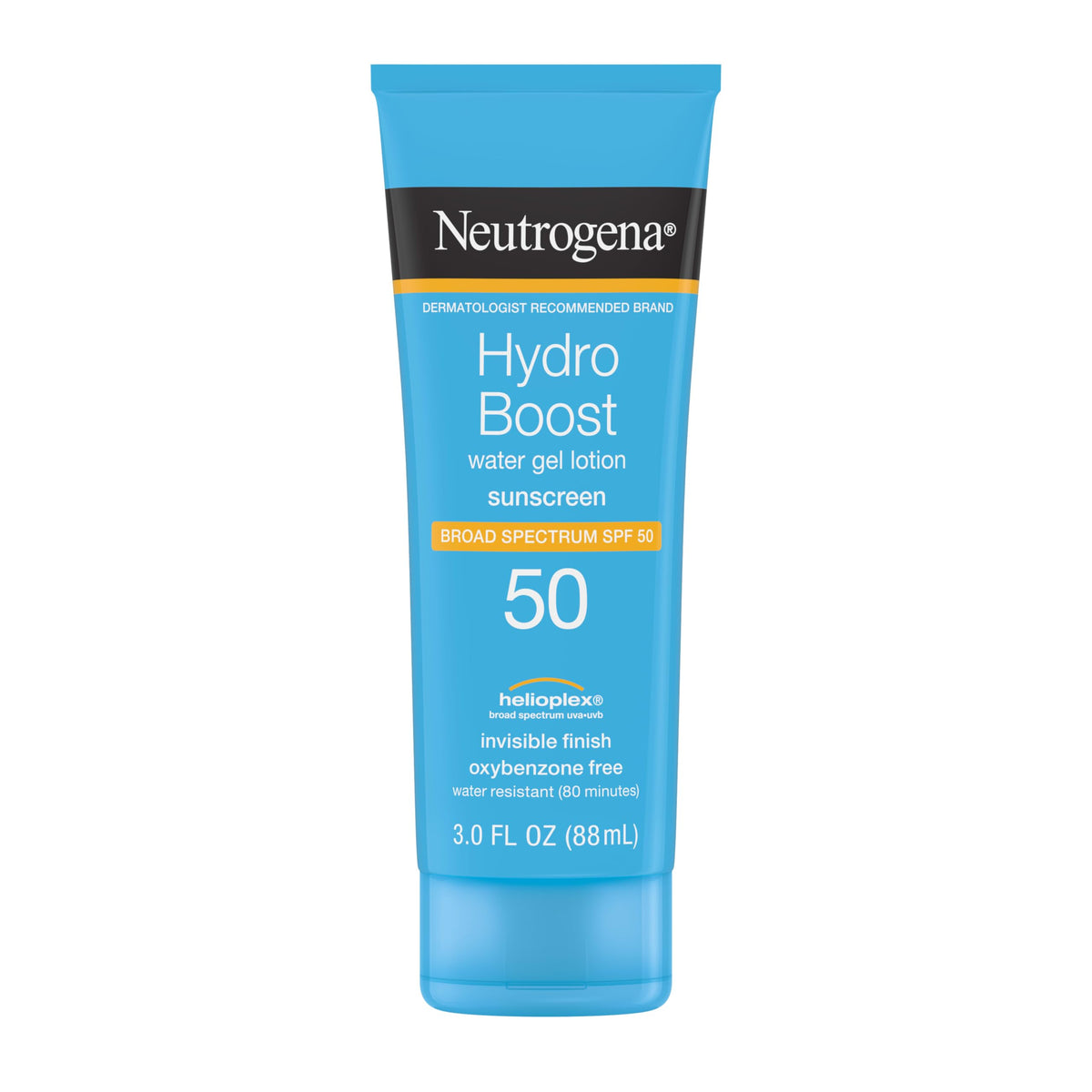 Neutrogena front packaging showing SPF 50 and hydrating benefit
