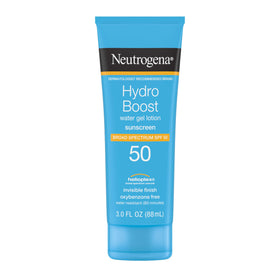 Neutrogena front packaging showing SPF 50 and hydrating benefit
