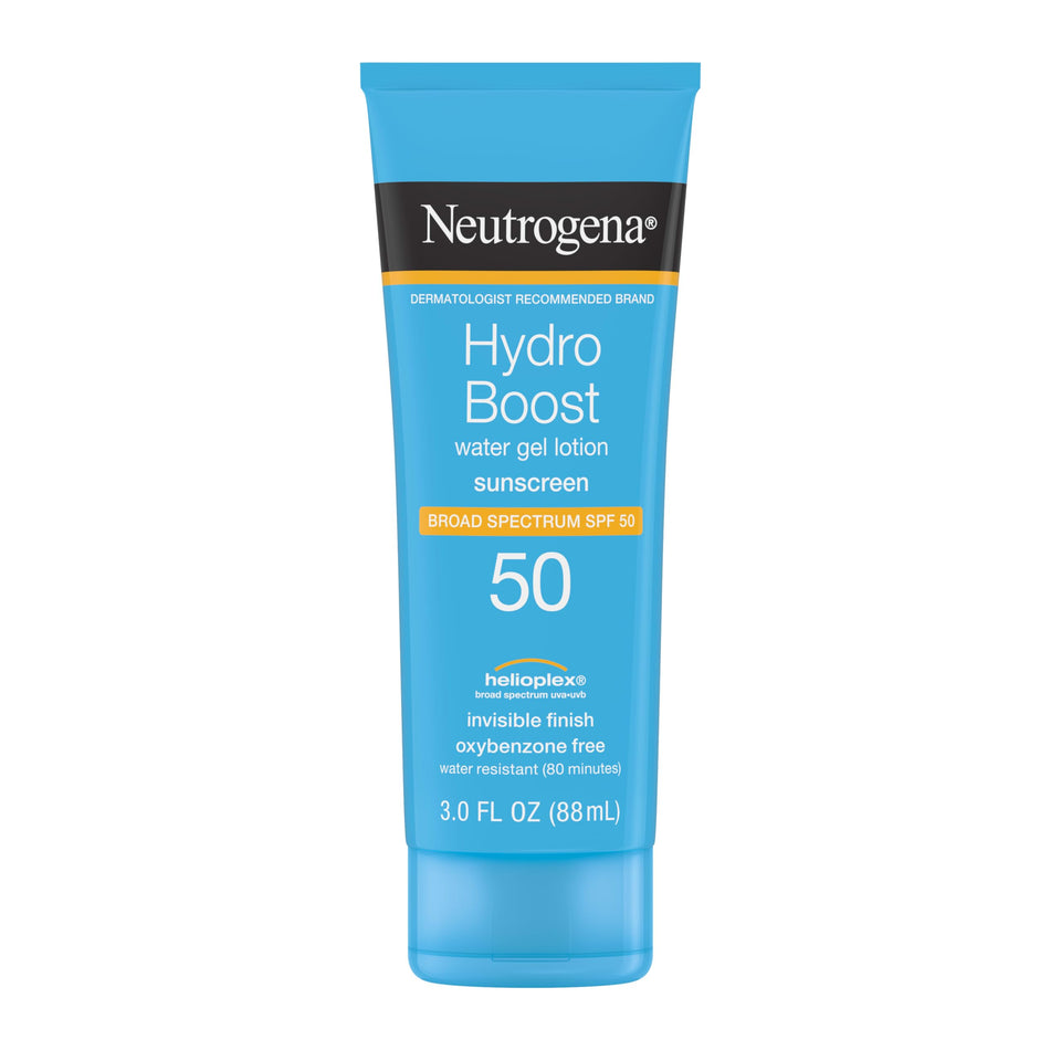 Neutrogena front packaging showing SPF 50 and hydrating benefit