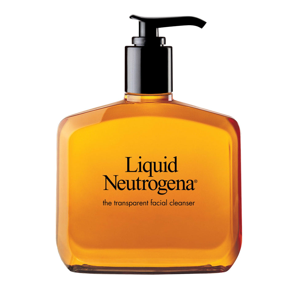 Neutrogena front packaging of liquid gentle foaming face wash showing clean design and benefit