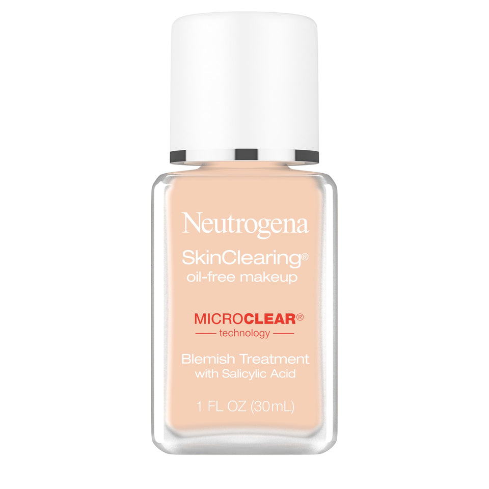 Neutrogena front packaging Nude 40 showing bottle and label benefits
