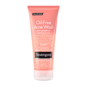 Neutrogena front packaging showing pink grapefruit scrub and clear benefit