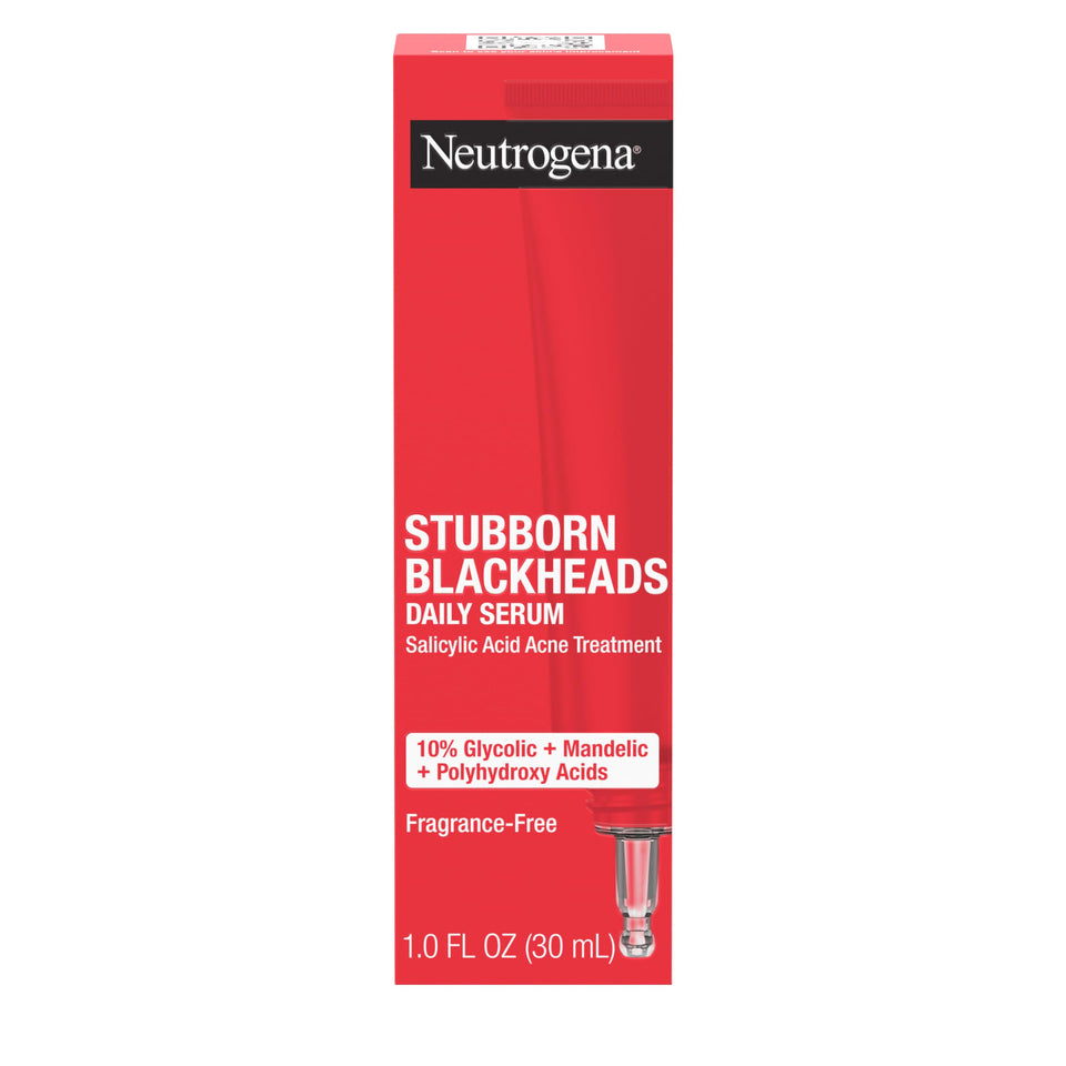 Neutrogena front packaging showing serum bottle and label for clear pores