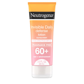 Neutrogena front packaging SPF 60 showing clear lotion benefits