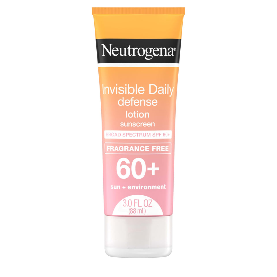 Neutrogena front packaging SPF 60 showing clear lotion benefits