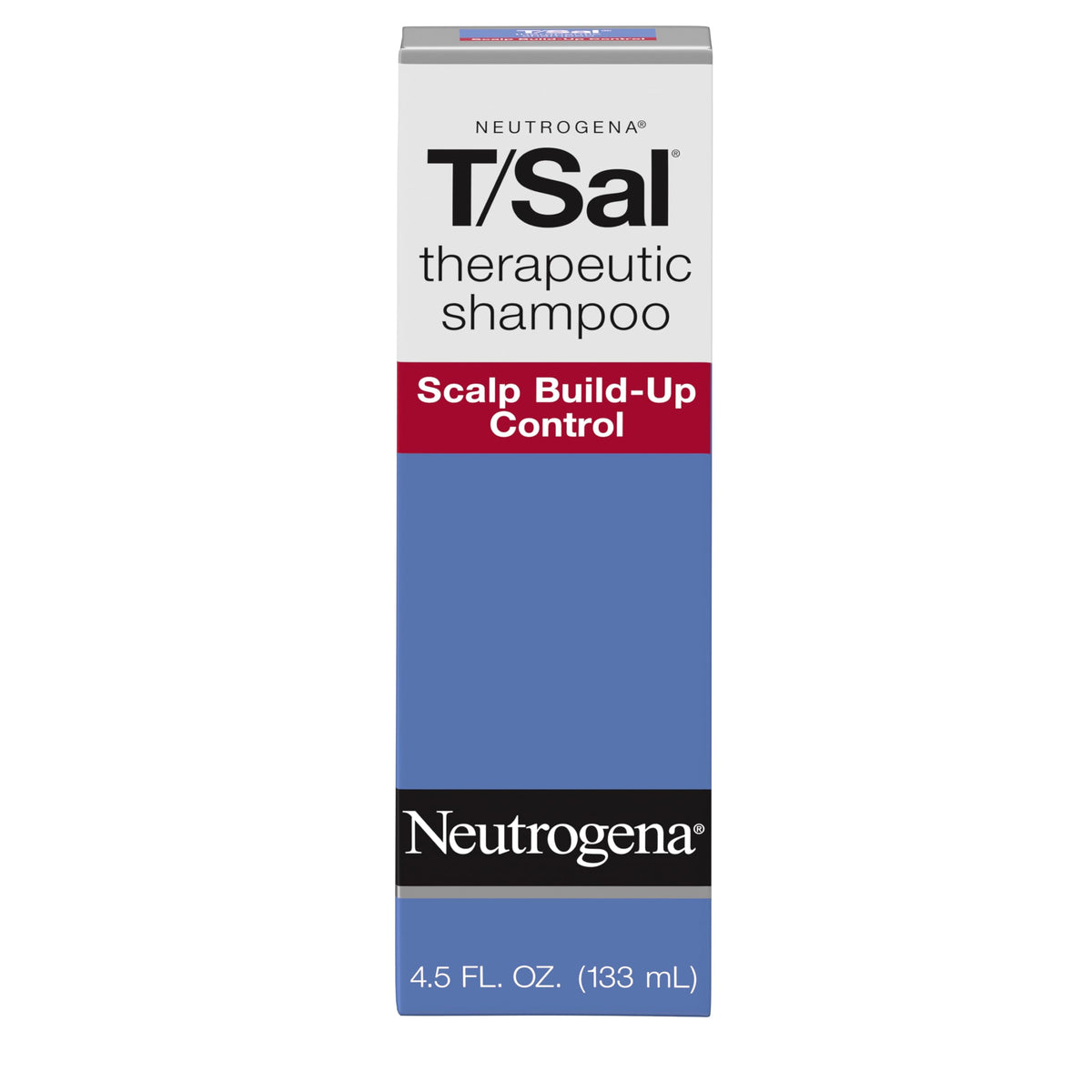 Neutrogena T/Sal front bottle showing label and purpose for clear scalp