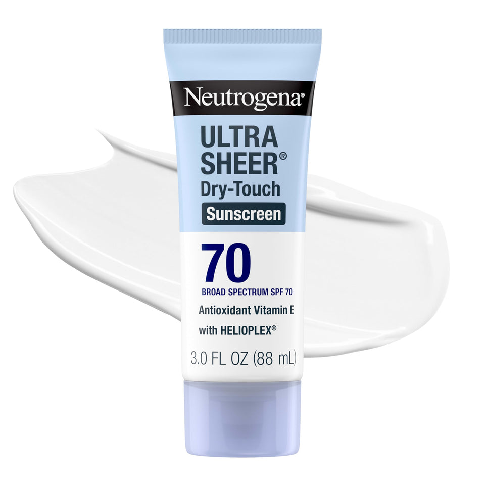 Neutrogena front packaging showing SPF 70 and matte finish benefit