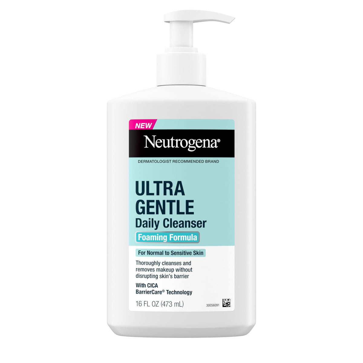 Neutrogena front pump bottle showing product and value