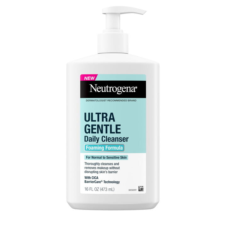 Neutrogena front pump bottle showing product and value