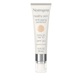 Neutrogena front tube showing 10 Ivory to Fair shade and travel-friendly size