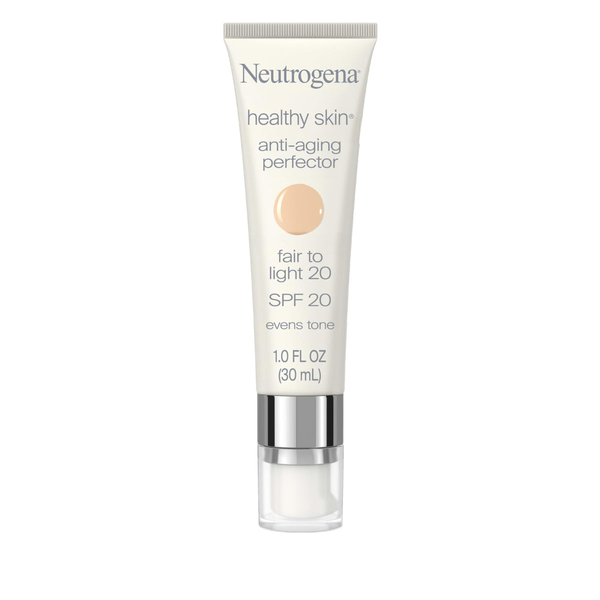 Neutrogena front tube showing product and benefits for daily anti-aging care