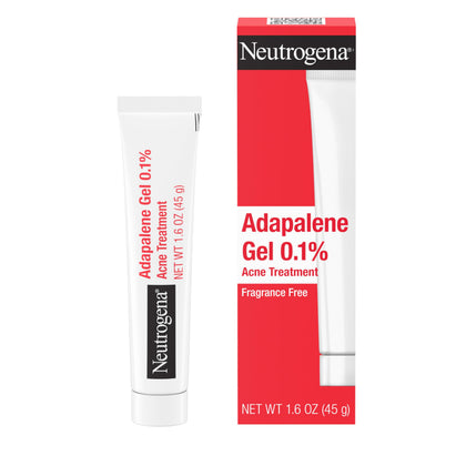 Neutrogena front tube showing product branding and size for easy identification and portability