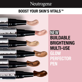 Neutrogena pen tip close-up demonstrating precise click-dispense for targeted application