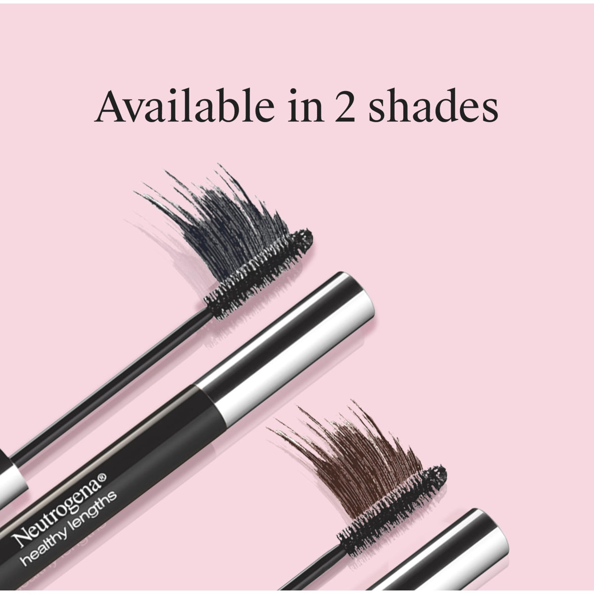 Neutrogena mascara applied on lashes showing extended length