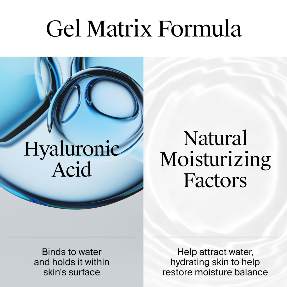 Neutrogena gel applied on hand illustrating quick absorption and cooling