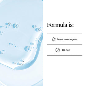 Neutrogena serum applied on hand demonstrating lightweight, non-sticky finish