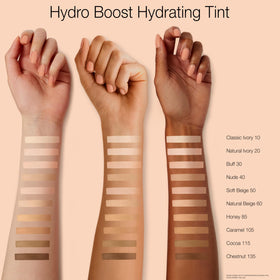 Neutrogena application with fingers demonstrating smooth blendability