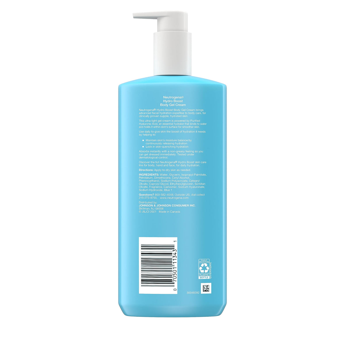 Neutrogena bottle on bathroom shelf lifestyle showing routine-friendly hydration benefit