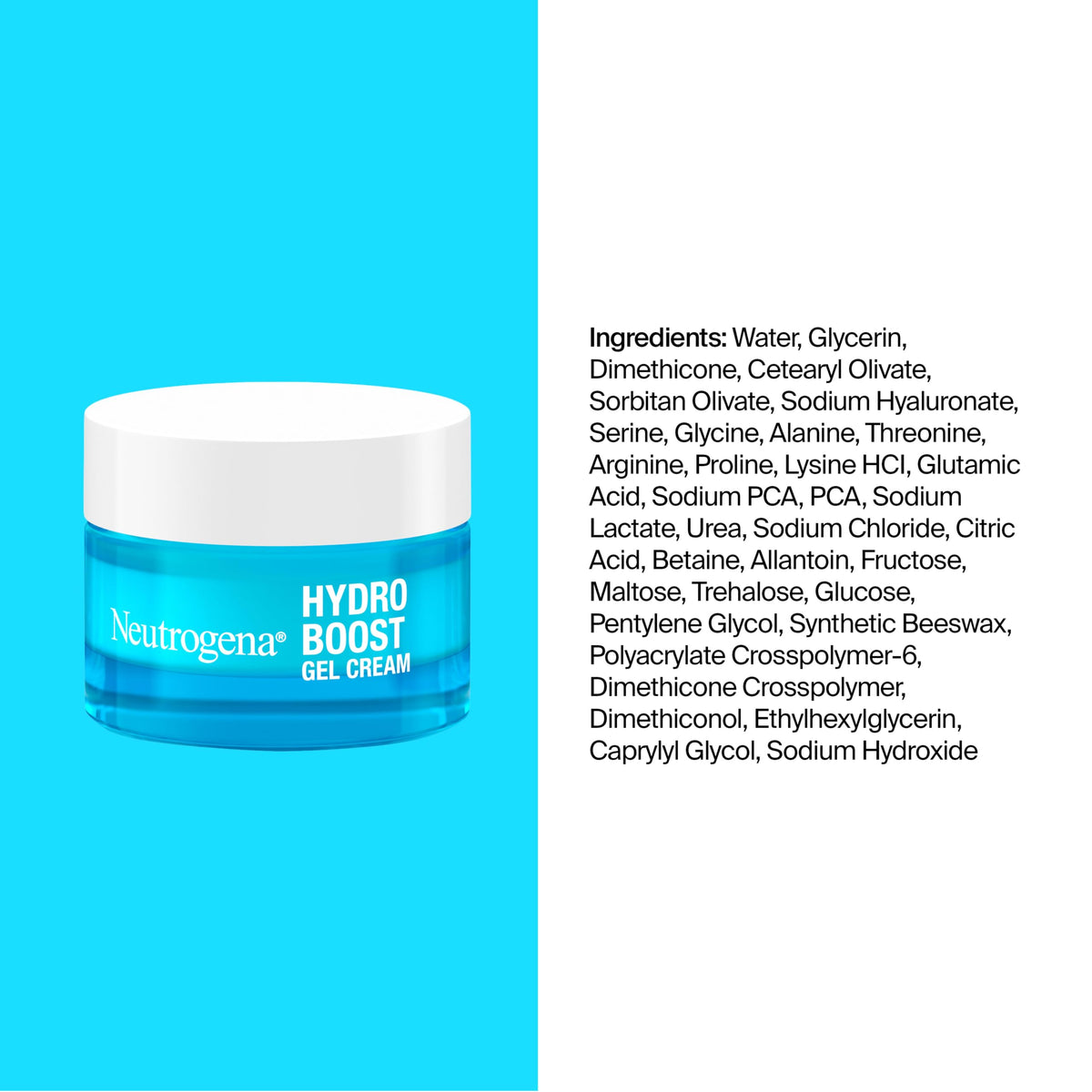 Neutrogena Hydro Boost on bathroom shelf styled to show daily routine and hydrated glow benefit