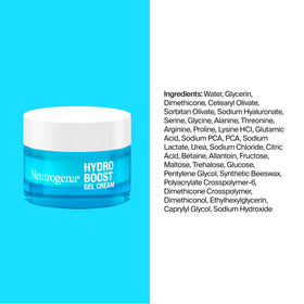 Neutrogena Hydro Boost on bathroom shelf styled to show daily routine and hydrated glow benefit