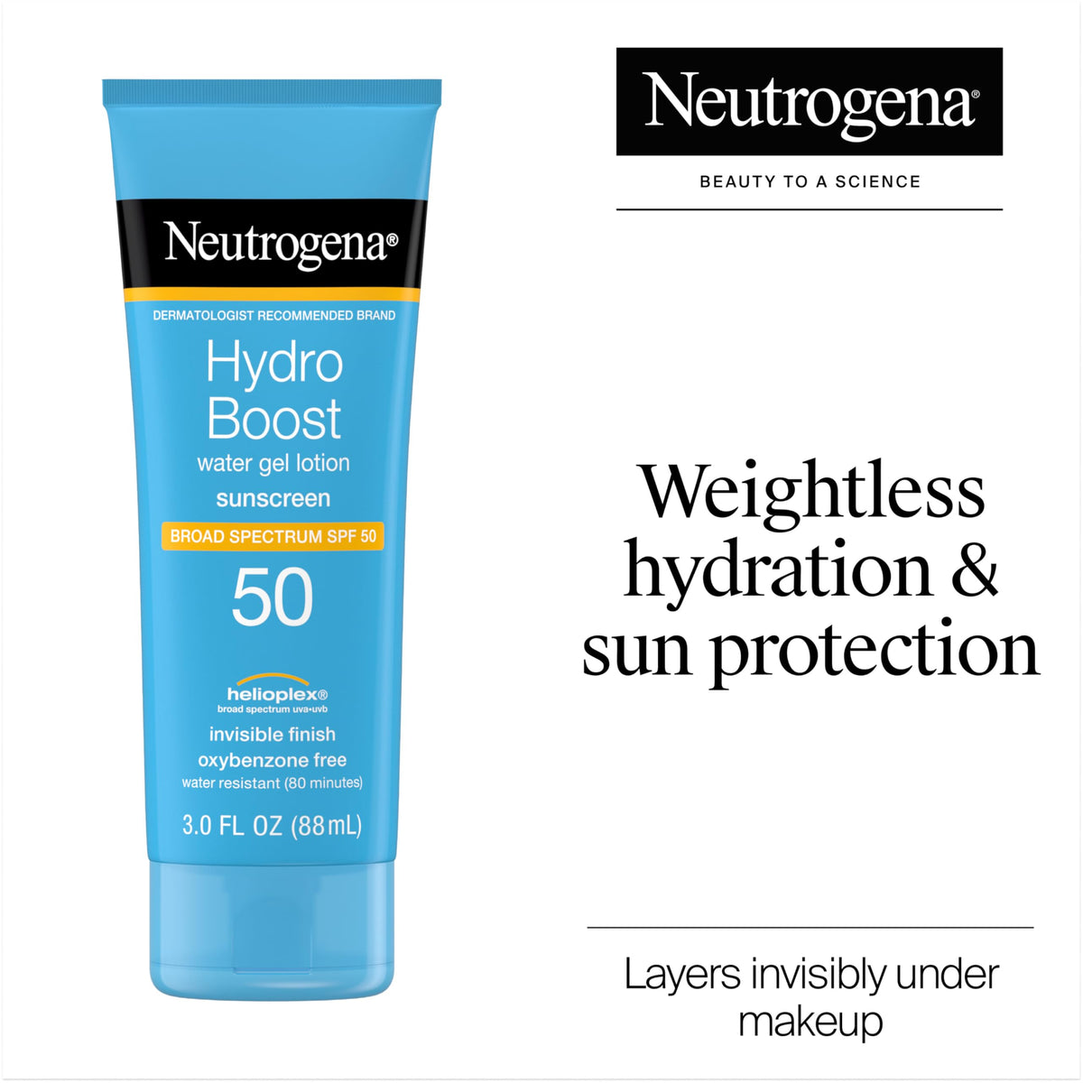 Neutrogena close up of water gel texture highlighting fast absorption