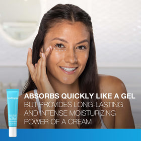 Neutrogena applying small dots under eye demonstrating easy layering