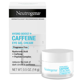 Neutrogena Hydro Boost eye cream front jar shows compact size and brand clarity