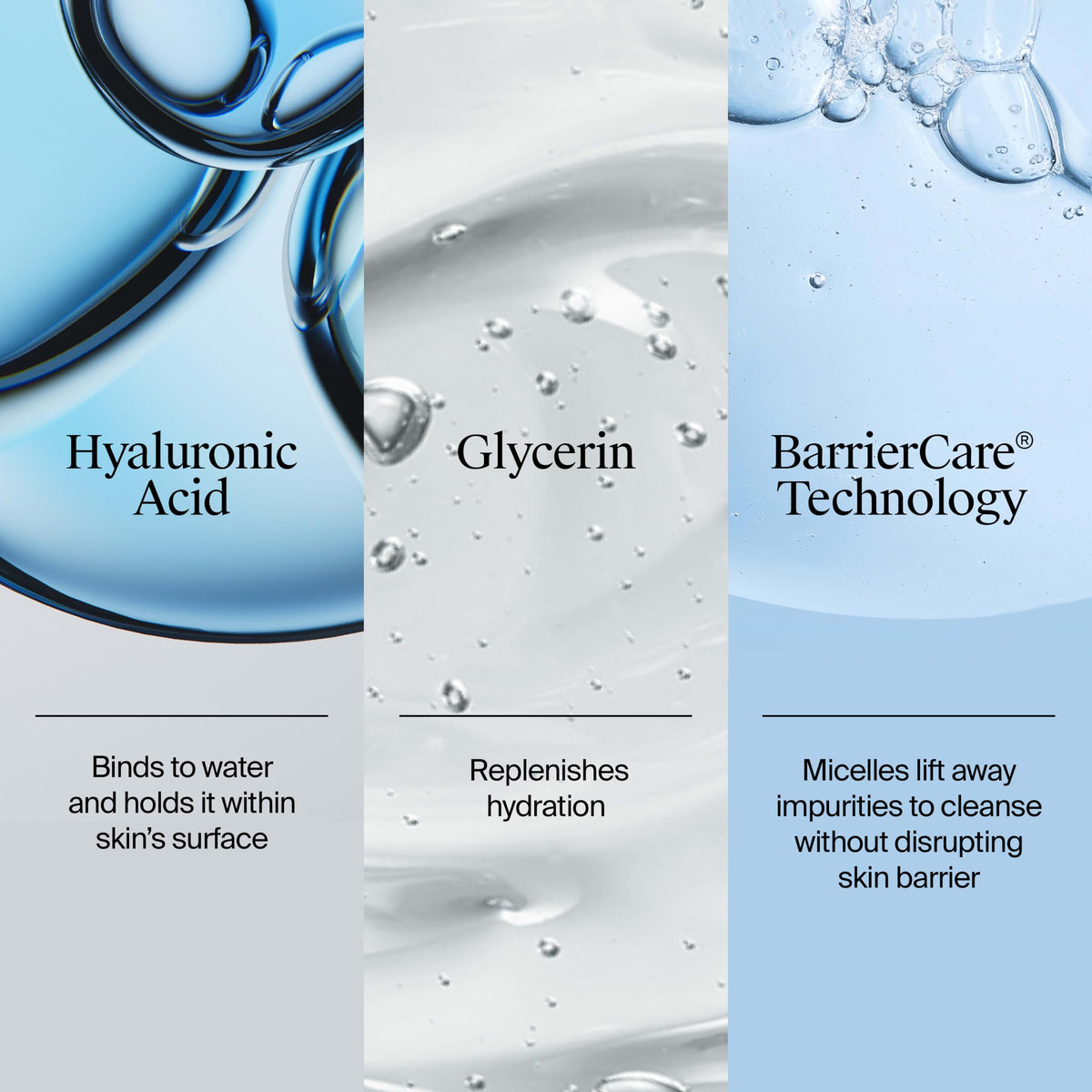 Neutrogena foam lather demo rinses makeup while keeping skin hydrated