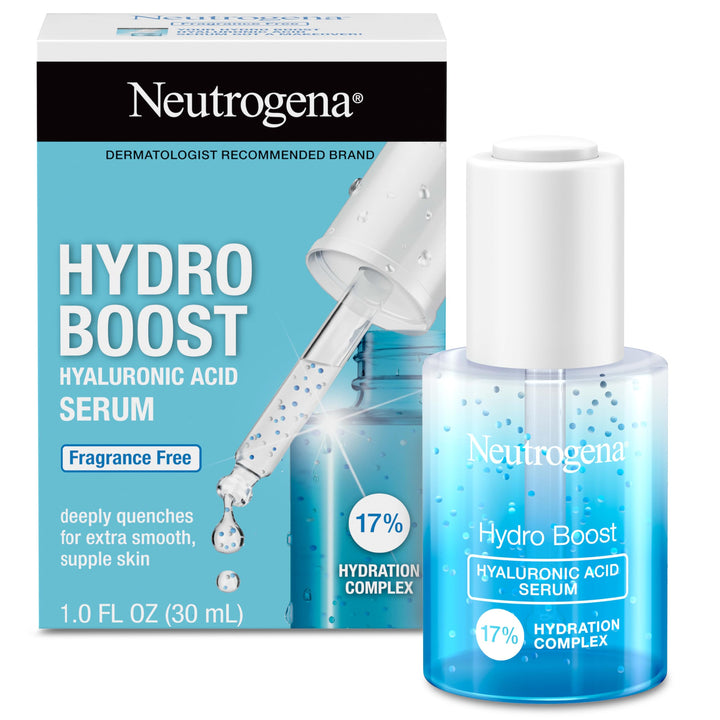 Neutrogena Hydro Boost front packaging showing bottle and label for daily hydration