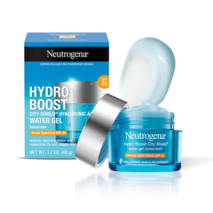 Neutrogena front packaging showing SPF 25 and hydrating benefits