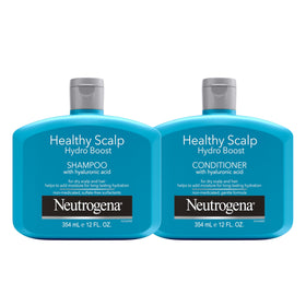 Neutrogena front packaging showing both 12 fl oz bottles and set benefits