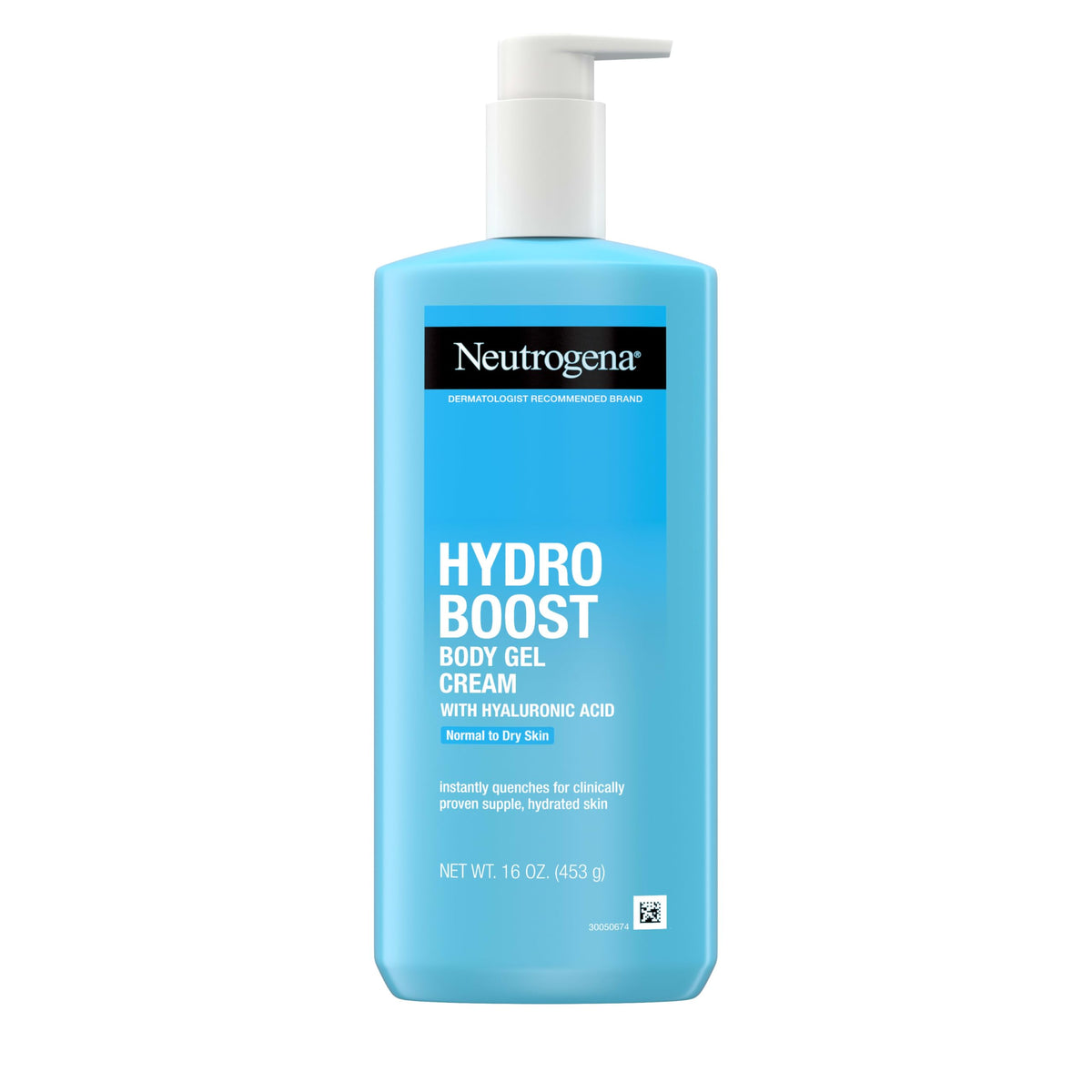 Neutrogena front packaging showing 16 oz tube and clear benefits