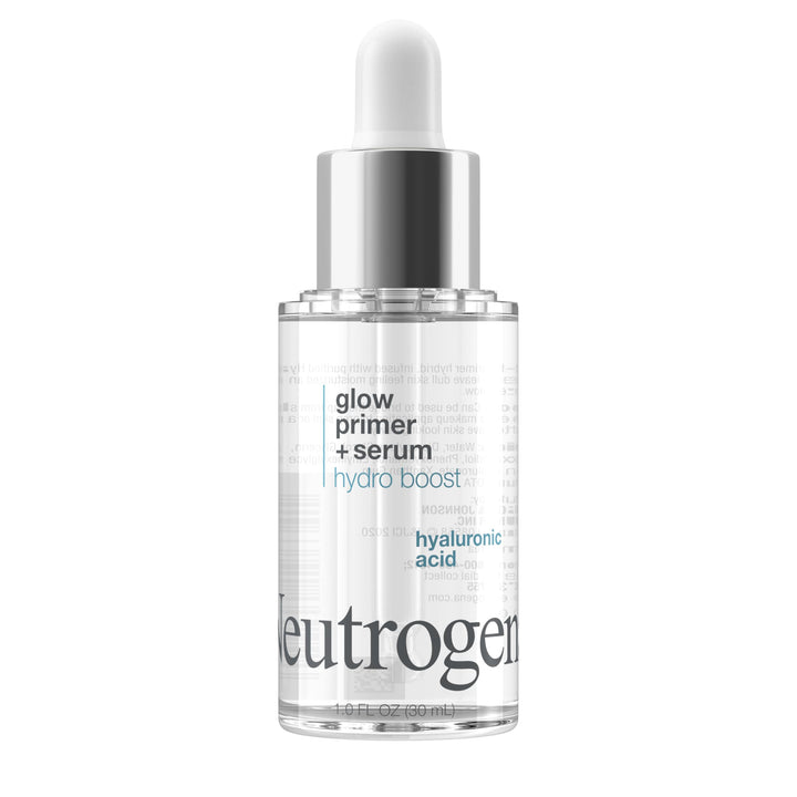 Neutrogena front packaging showing compact 1 fl oz bottle and benefits