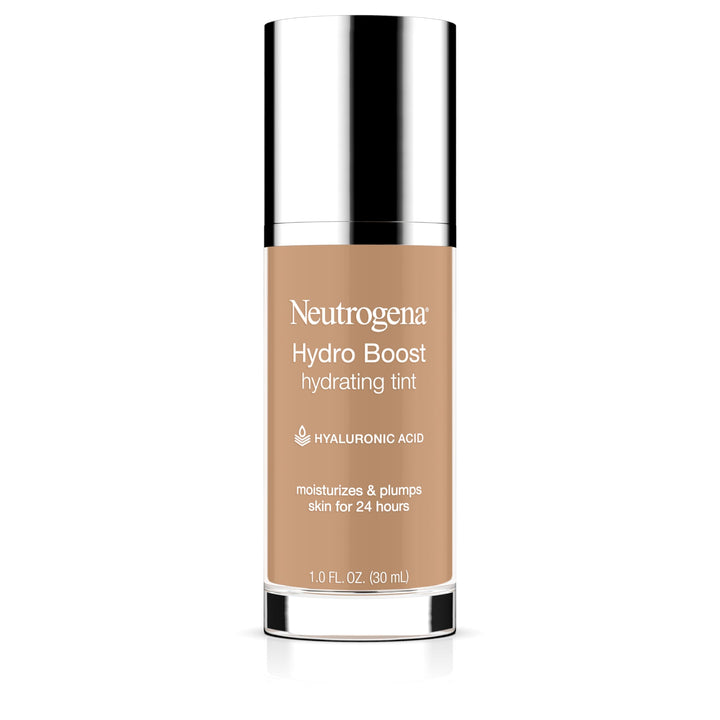 Neutrogena front tube showing product and shade with clear branding and hydration benefit