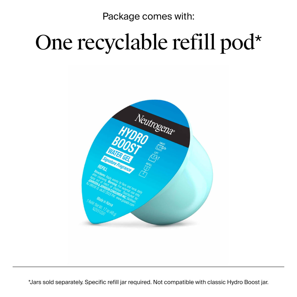 Neutrogena gel texture close-up illustrating lightweight, fast-absorbing hydration