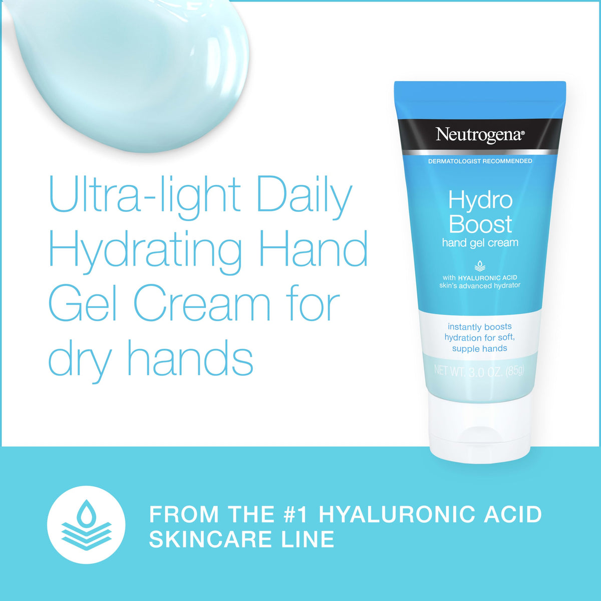 Neutrogena applying hand cream demonstrating quick absorption and softness