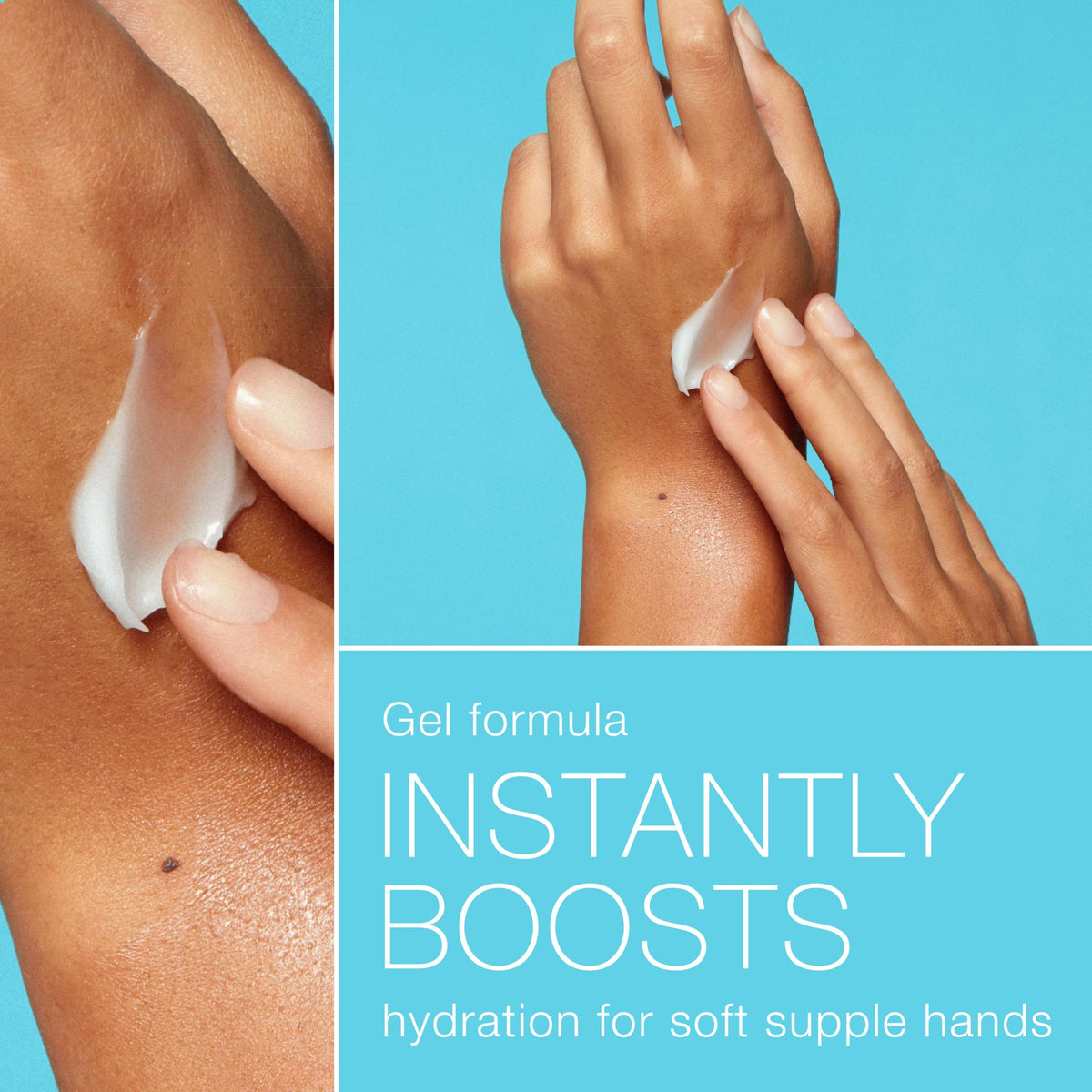 Neutrogena hyaluronic acid visual highlighting moisture-binding ingredient benefit