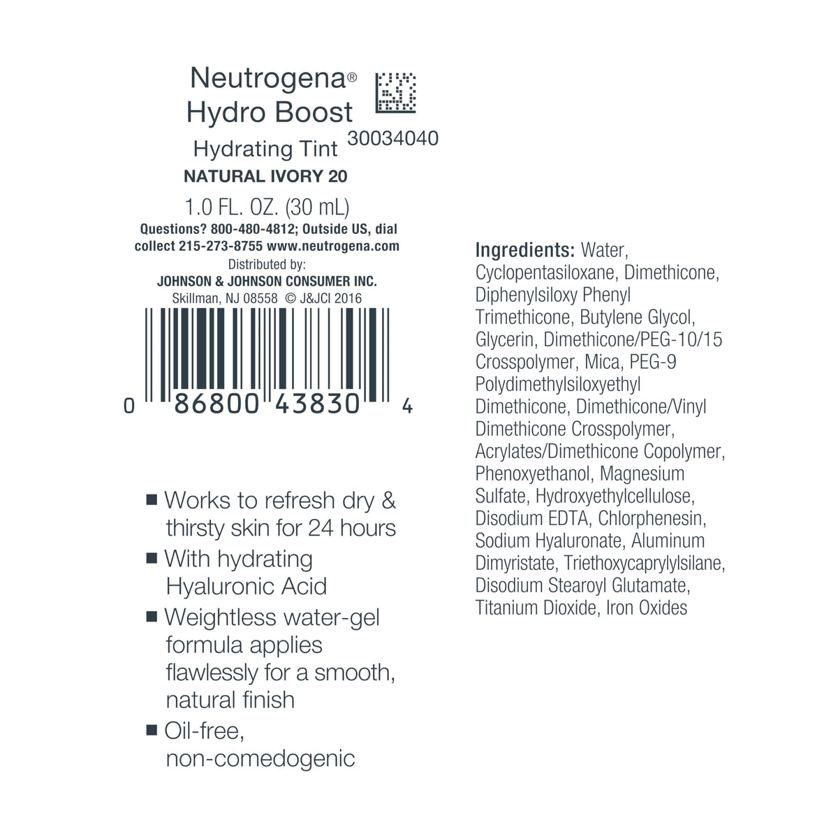 Neutrogena bottle in hand for scale showing compact, travel-friendly size