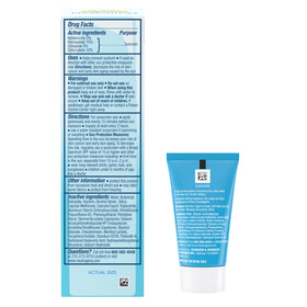 Neutrogena ingredient panel highlighting hyaluronic acid and vitamin E hydration benefits